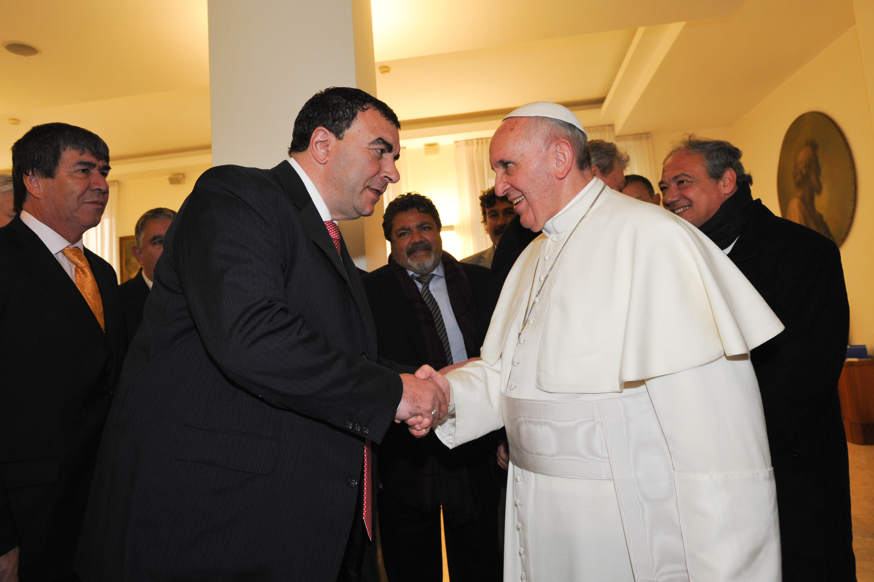 Di Próspero se mostró muy satisfecho por la reunión de la CGT con el Papa