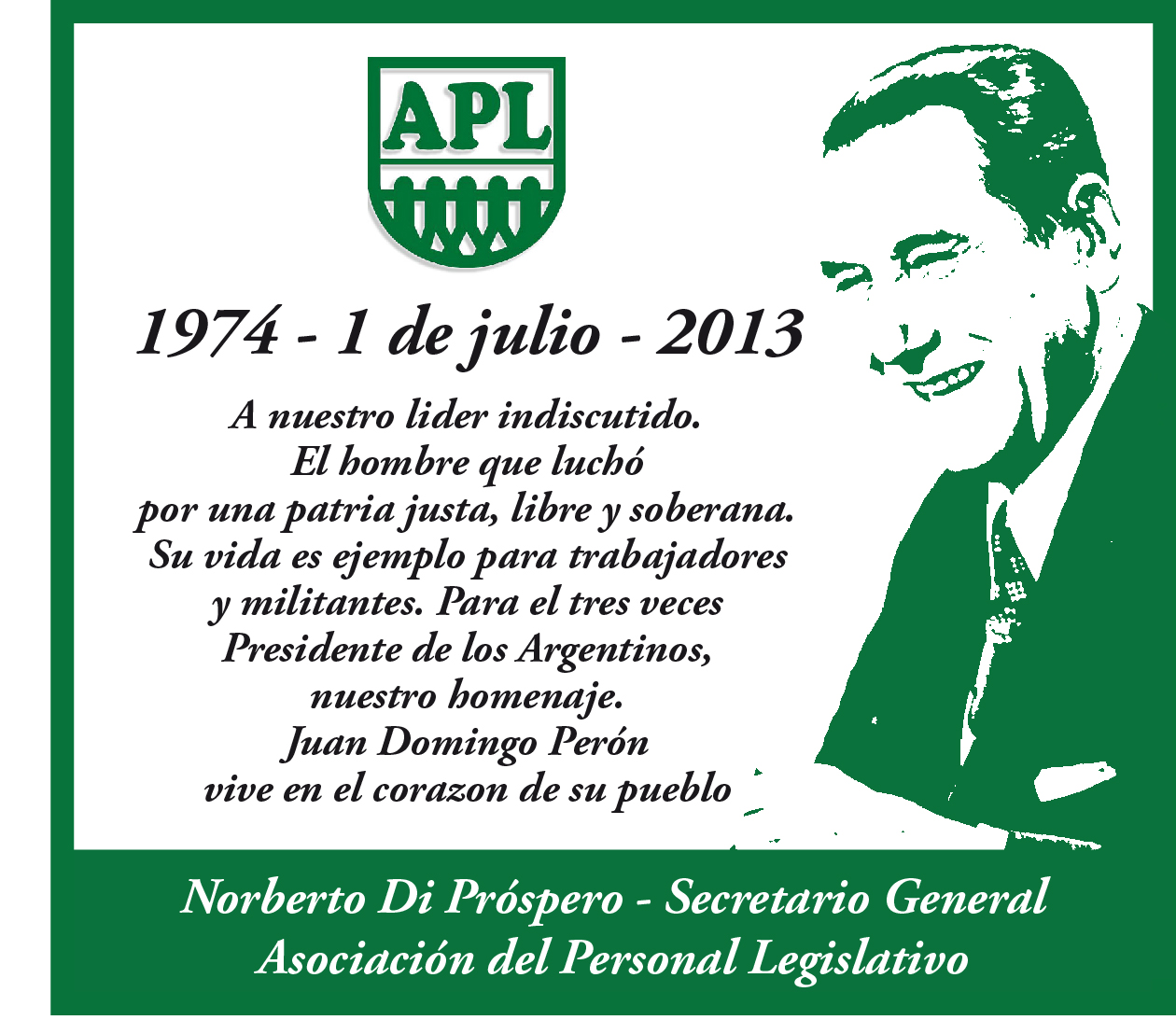 1974 -1º de Julio- 2013