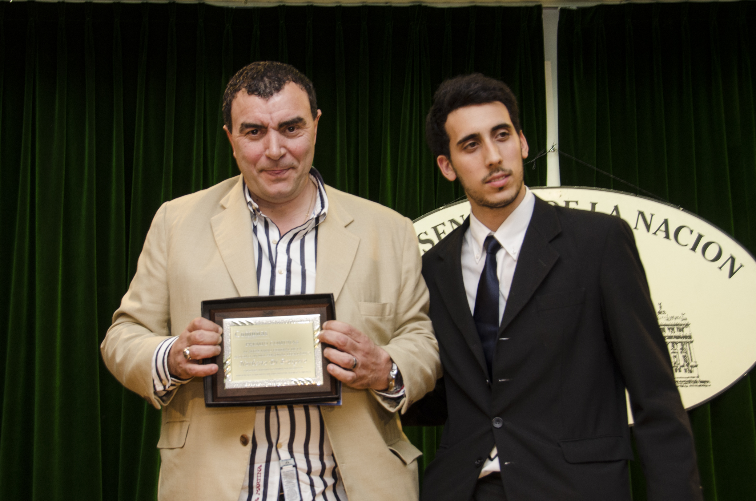 Di Próspero premiado.