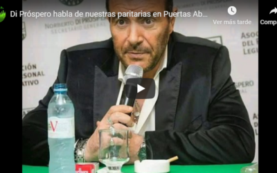 Di Próspero habla sobre paritarias en «Puertas Abiertas»