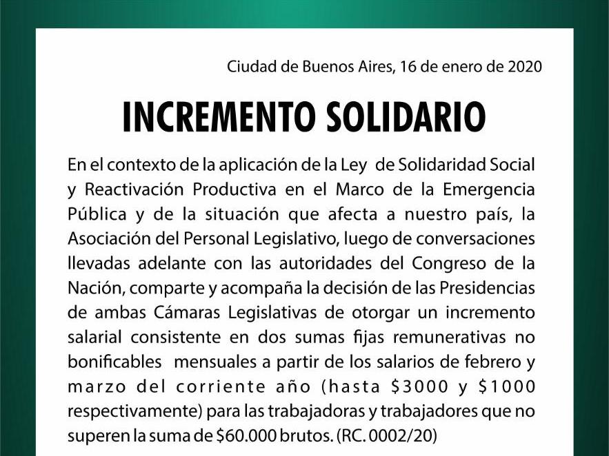 Incremento Solidario