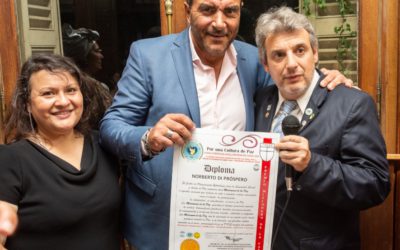 Di Próspero recibió el premio «Misionero de la Paz»