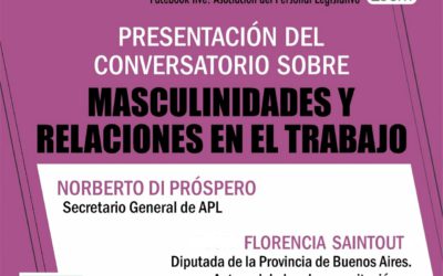 Conversatorio sobre masculinidades y relaciones del trabajo.