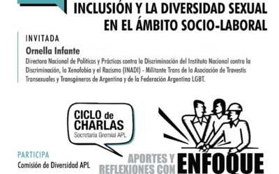 lunes 2: Ciclo de charlas de la Secretaría Gremial.