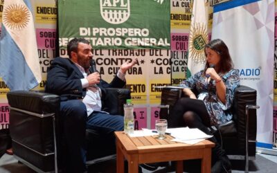 Di Próspero en la feria del Libro: «APL cerrará una buena paritaria»