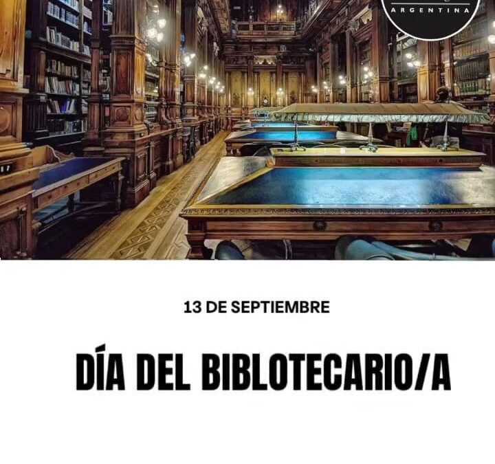 13 de septiembre – Día del bibliotecario.