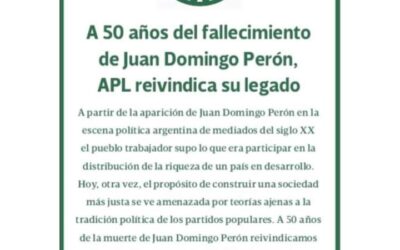 A 50 años del fallecimiento de Juan Domingo Perón