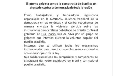 El intento golpista contra la democracia de Brasil es un atentado contra la democracia de toda la región