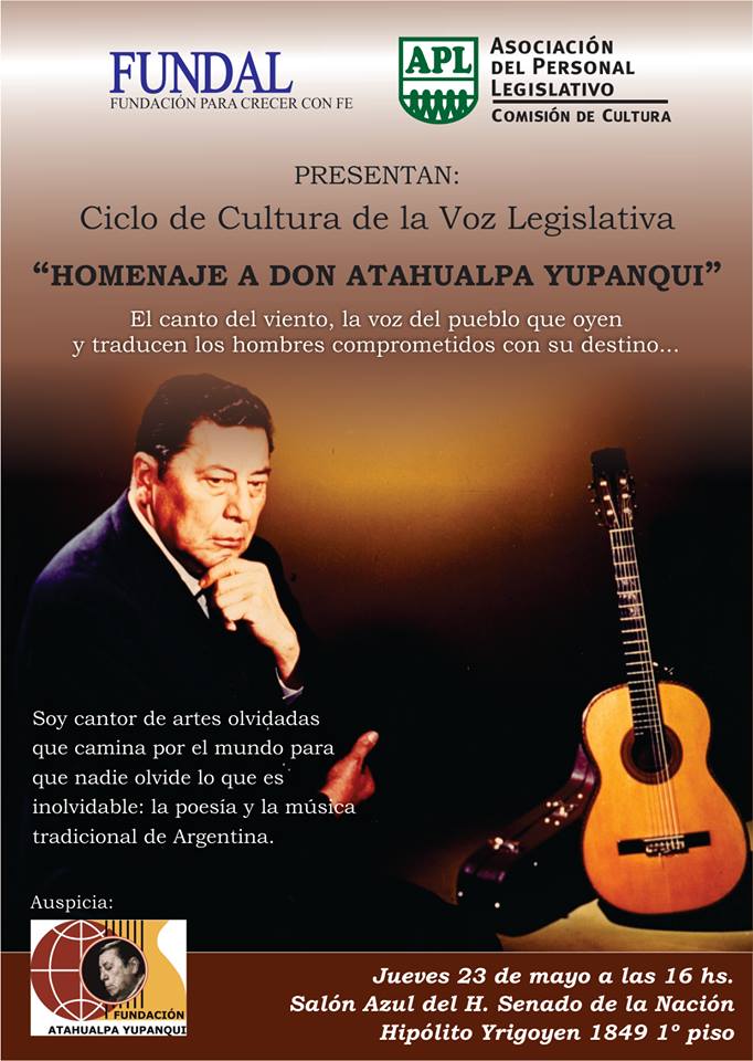 Los legislativos le brindan un homenaje a Atahualpa Yupanqui.