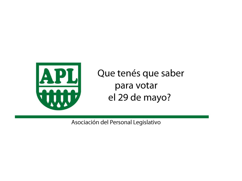 Todo lo que tenés que saber para votar el martes 29 de mayo.