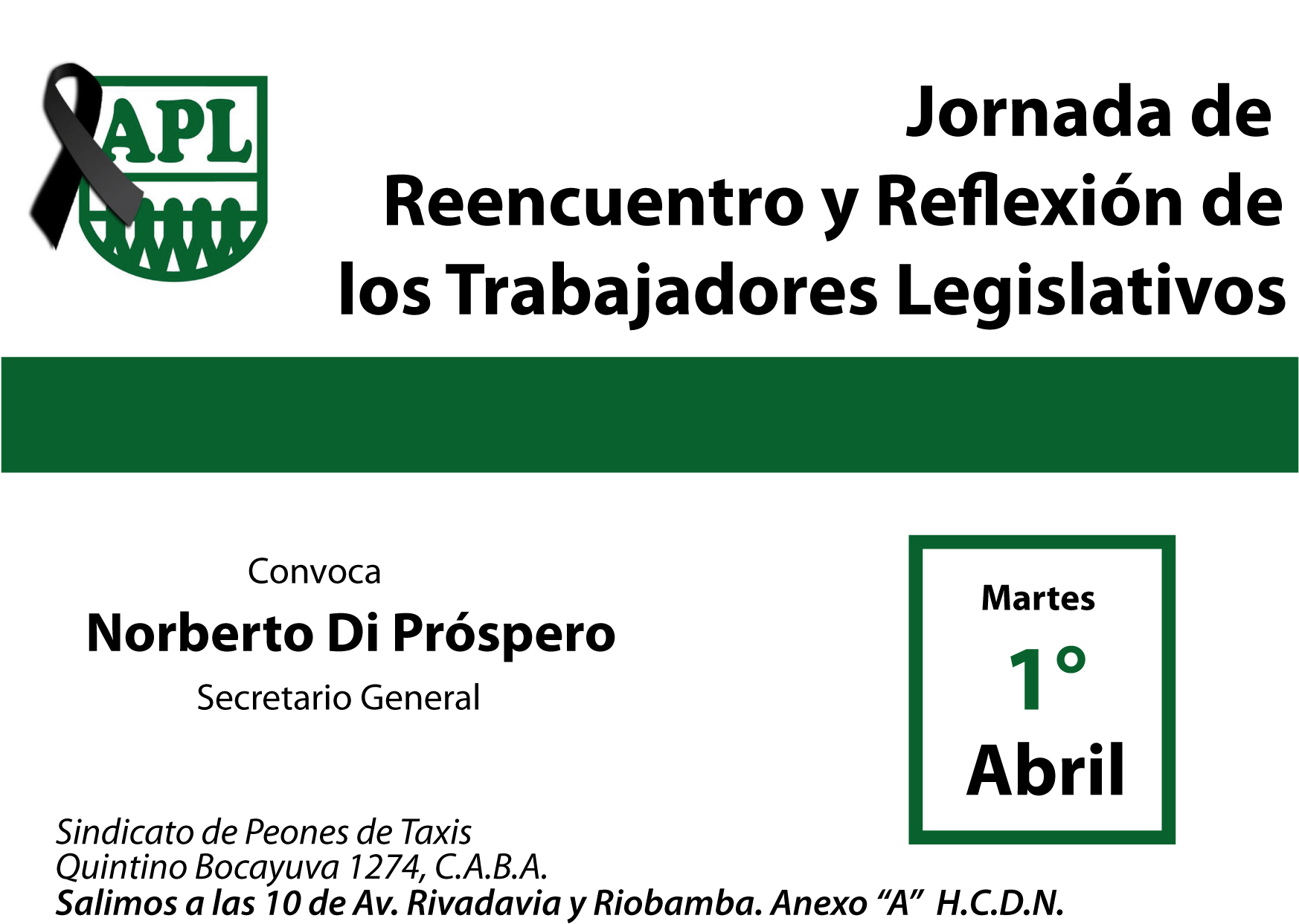Jornada de Reencuentro y Reflexión de los Trabajadores Legislativos.